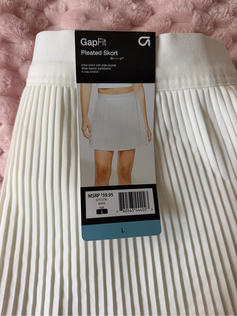 GAP White Pleated Skort - GapFit